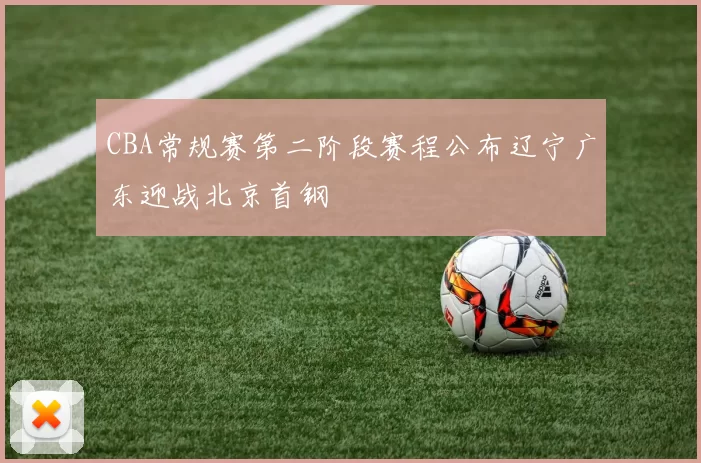 CBA常规赛第二阶段赛程公布辽宁广东迎战北京首钢
